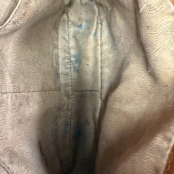 Michael Kors Jet Set Large Saffiano Leather Caramel Cross Body Bag - Picture 11 of 13